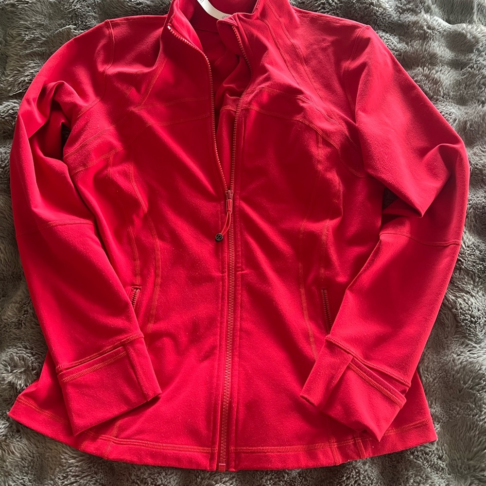lululemon athletica Bright Red Zip-Up Utility Jacket